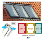 Fakro FTU-V U30 B3/1 combi horizontaal 134x98 cm