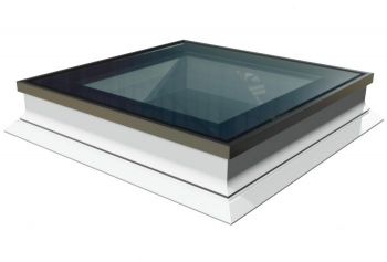 Intura platdakraam met HR++ glas 60x120 cm, vlakke lichtkoepel met hoge isolatie waarde.
