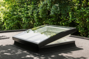 VELUX lichtkoepel gebogen glas solar 150x80 cm.