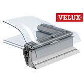 Doorsnede VELUX lichtkoepel 90x90 cm met HR++ glasplaat.