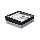 Fakro schuin platdakraam vast DXZ-A P2 80x80 cm.