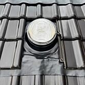 Intura SunTube lichttunnel voor hellend dak met een dakhelling van 15 tot 60 graden, diameter 25 cm.