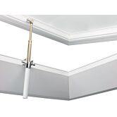 Los PVC ventilatie raamwerk dagmaat 60x60 cm voor het ombouwen naar een ventilatie lichtkoepel.