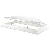 Los PVC ventilatie raamwerk dagmaat 80x180 cm voor het ombouwen naar een ventilatie lichtkoepel.