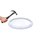 Enkelwandige ronde lichtkoepel slagvast dagmaat 120cm 