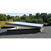 VELUX elektrisch platdakraam voor ventilatie compleet met dakopstand 200x60 cm.