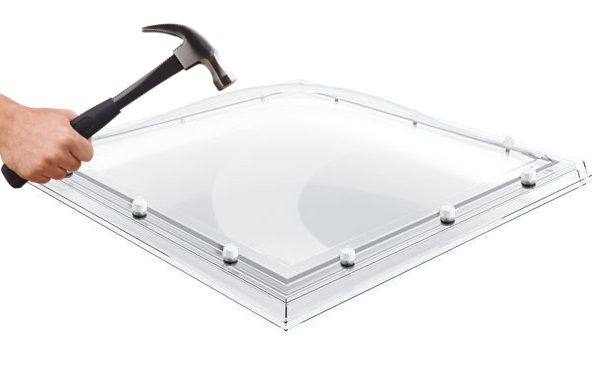 Polycarbonaat slagvaste en krasvaste lichtkoepel